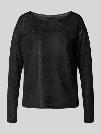 monari Longsleeve mit Strasssteinbesatz Black 2