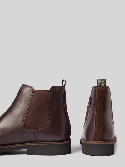 Polo Ralph Lauren Chelsea boots met elastische inzet, model 'TALAN' Donkerbruin - 2