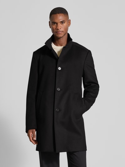 JOOP! COLLECTION Regular Fit Mantel aus Schurwoll-Mix mit Kaschmir-Anteil Modell 'MARON' Black 4