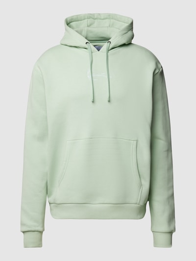 KARL KANI Hoodie mit Label-Stitching Gruen 2