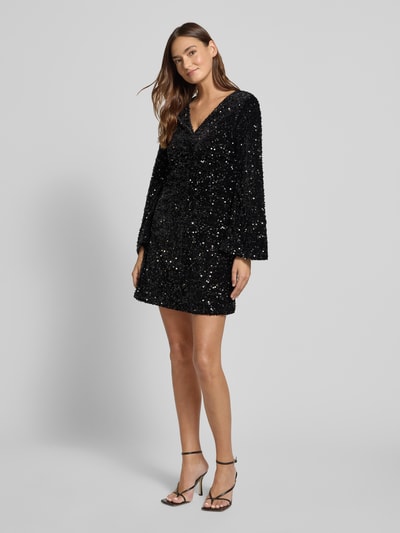 Vila Minikleid mit Pailletten Modell 'BARINA' Black 1