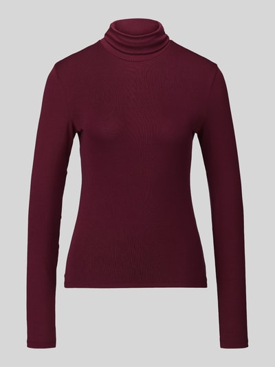 BOSS Orange Langarmshirt mit Rollkragen Modell 'Eliana' Bordeaux 2