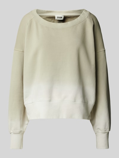 Drykorn Sweatshirt met extra brede schouders, model 'LEZY' Steengrijs - 2