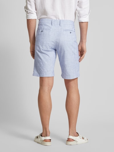 s.Oliver BLACK LABEL Regular Fit Bermudas mit Webmuster Hellblau 5