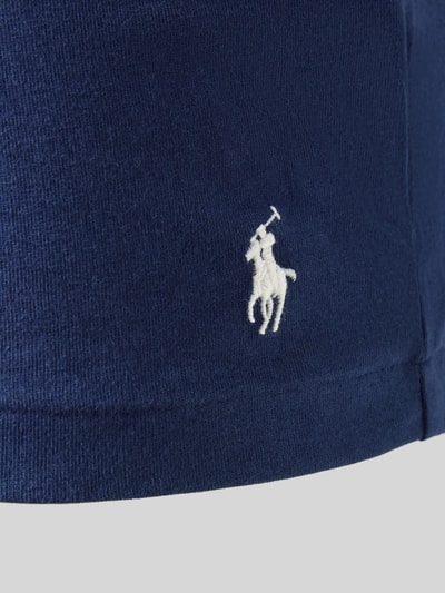 Produktfoto, Slim Fit T-Shirt aus reiner Baumwolle im 3er-Pack von Polo Ralph Lauren Underwear, unifarben, Logo-Stitching, Jersey-Struktur