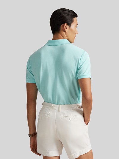 Polo Ralph Lauren Slim fit Poloshirt van puur katoen Aquablauw - 5
