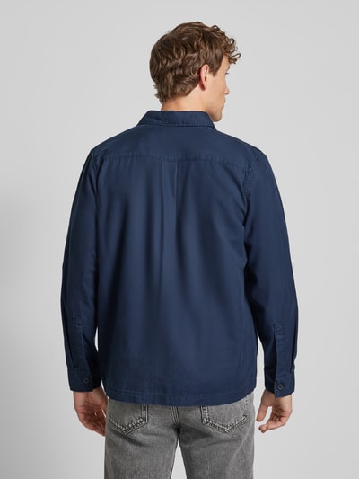 s.Oliver RED LABEL Straight fit overhemd met opgestikte borstzak Marineblauw - 5