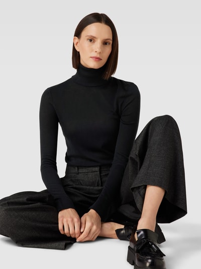 Lauren Ralph Lauren Strickpullover mit Seide-Anteil Modell 'ZOE' Black 3