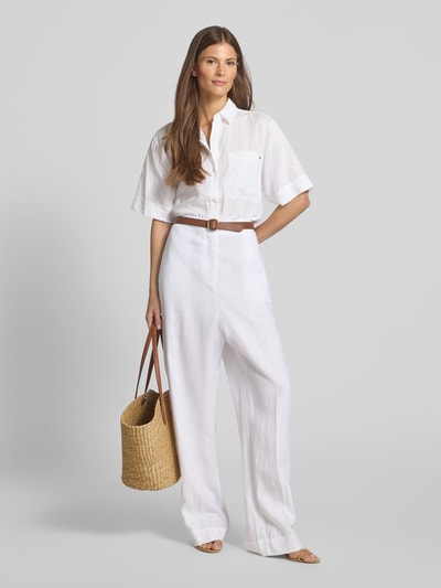 Tommy Hilfiger Relaxed fit overhemdblouse van puur linnen Wit - 1