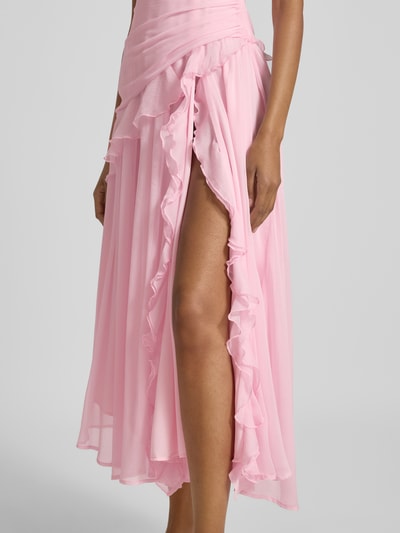 Bardot Abendkleid mit Herz-Ausschnitt Rosa 3
