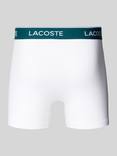 Lacoste Trunks mit Label-Bund im 3er-Pack Weiss 3