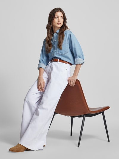 Gestuz Wide leg jeans in 5-pocketmodel, model 'Mily' Offwhite - 1