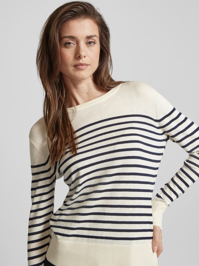 Gant Longsleeve mit Rundhalsausschnitt Modell 'FINE' Offwhite 3