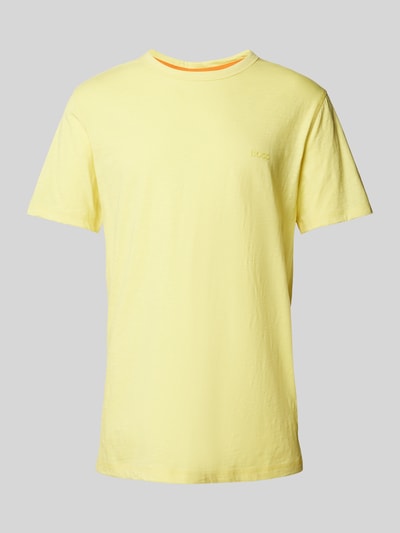 BOSS Orange T-Shirt mit Label-Detail Gelb 2