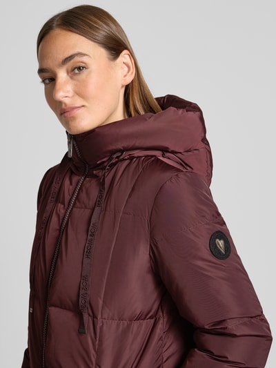 MOS MOSH Daunenmantel mit Kapuze Modell 'Nova' Bordeaux 3