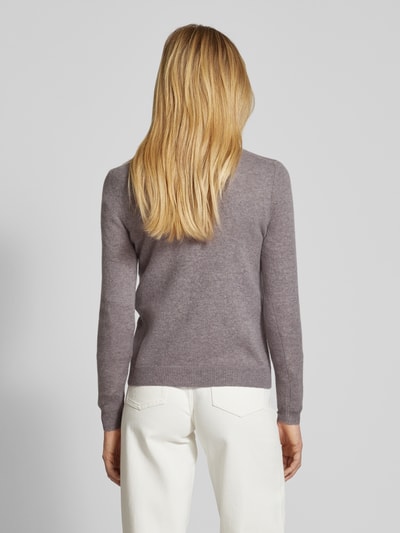 Christian Berg Woman Gebreide pullover met structuurmotief Taupe gemêleerd - 5