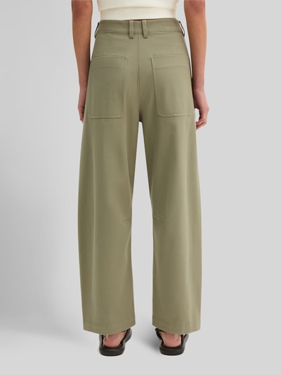 Marc O'Polo Barrel Fit Jeans aus Baumwoll-Mix mit aufgesetzten Taschen Oliv 5