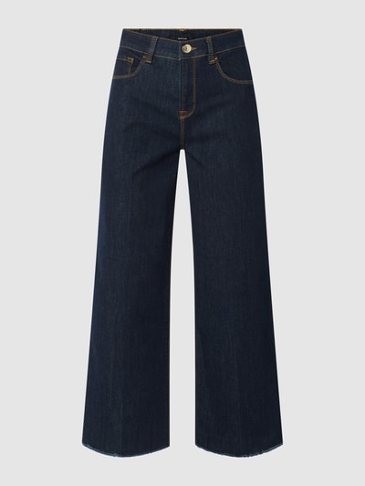 OPUS Culotte van denim, model 'Miniko' Donkerblauw - 1