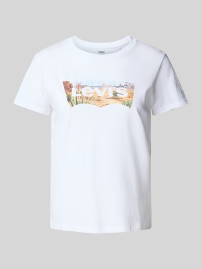 Levi's® T-Shirt mit Label-Details Modell 'THE PERFECT TEE' Weiss 2