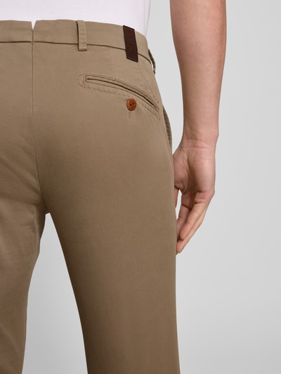 Mmx Regular Fit Chino mit Eingrifftaschen Modell 'LUPUS' Mittelbraun 3