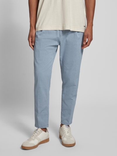 Drykorn Regular fit chino met paspelzakken, model 'CHASY 10' Lichtblauw - 4