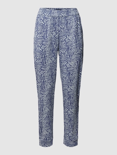 Schiesser Pyjamabroek met all-over motief Marineblauw - 2