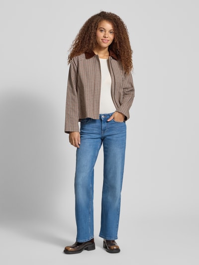 Only Wide Leg Jeans aus Baumwoll-Mix Modell 'JUDY' Jeansblau 1