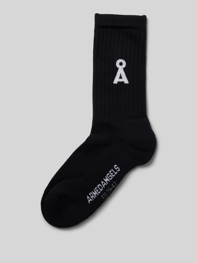 Armedangels Socken mit Logo-Detail Modell 'SAAMUS' Black 1