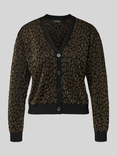 Lauren Ralph Lauren Cardigan aus Viskose-Mix Modell 'PARRIE' Gold Melange 2