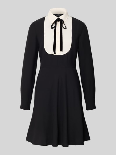 Lauren Ralph Lauren Sukienka o długości do kolan z wiązanym detalem model ‘LEYTHIA’ Czarny 2