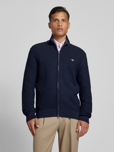 Gant Cardigan mit Strukturmuster Marine 4