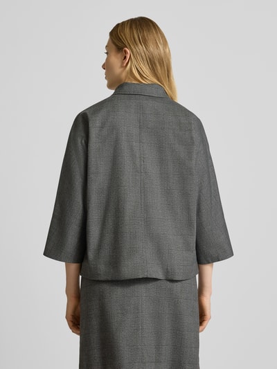 More & More Żakiet o kroju relaxed fit z listwą guzikową i rękawem o dł. 3/4 Antracytowy 5