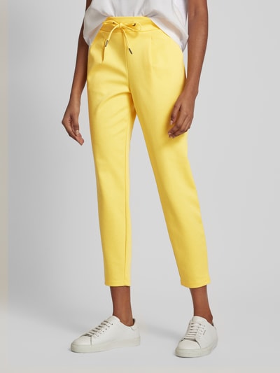B.Young Spodnie materiałowe o skróconym kroju tapered fit model ‘RIZET’ Żółty 4