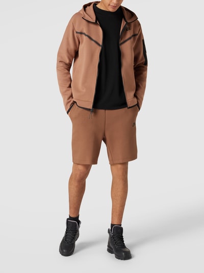 Nike Sweatshorts mit Label-Print Camel 1