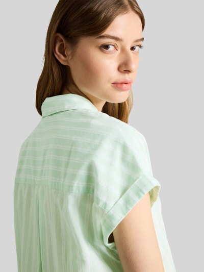 Tom Tailor Denim Relaxed Fit Bluse aus reiner Baumwolle Schilf 3