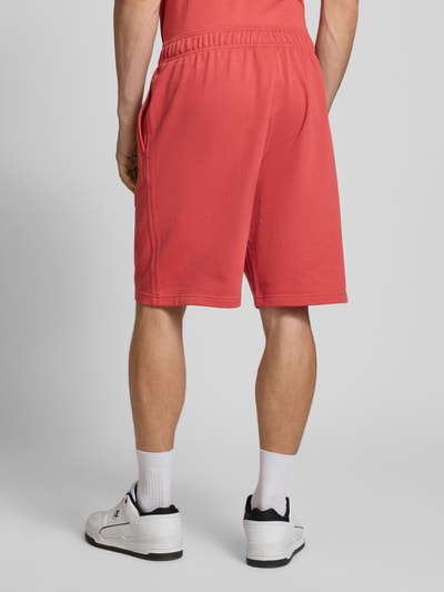 CHAMPION Relaxed fit sweatbermuda met logostitching, model 'ICONS' Rood - 5