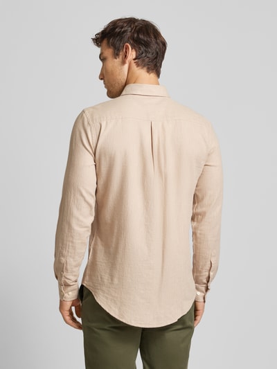 Casual Friday Regular Fit Freizeithemd mit Button-Down-Kragen Modell 'Anton' Camel Melange 5