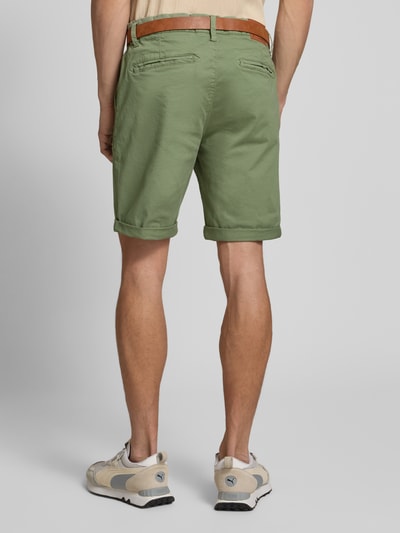 Redefined Rebel Regular Fit Chino-Shorts mit Gürtel Modell 'MIKE' Oliv 5
