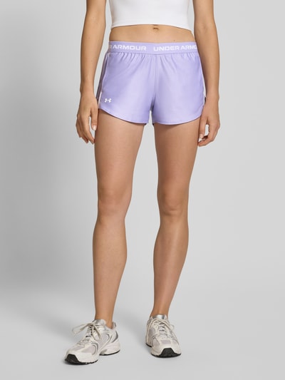 Under Armour Korte broek met elastische band en logo Lila - 4