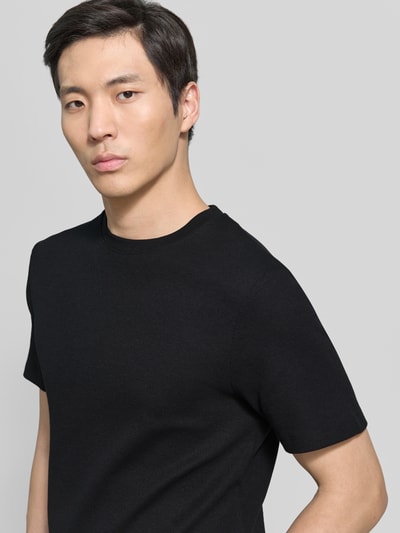 Tom Tailor Denim Regular Fit T-Shirt aus Baumwoll-Mix Black 3