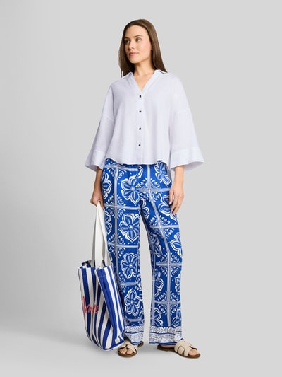 Tom Tailor Oversize Bluse aus Leinen-Viskose-Mix Weiss 1