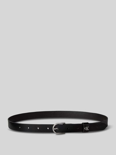 CK Calvin Klein Riem van echt leer met logodetail Zwart - 3