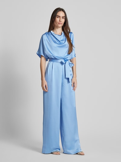 HUGO Regular Fit Jumpsuit aus Satin Modell 'KASMINA' Hellblau 1