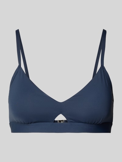 Produktfoto, Bikini-Oberteil mit verstellbaren Trägern von Seafolly in dunklem Blau, materiał z domieszką stretchu, dopasowany krój