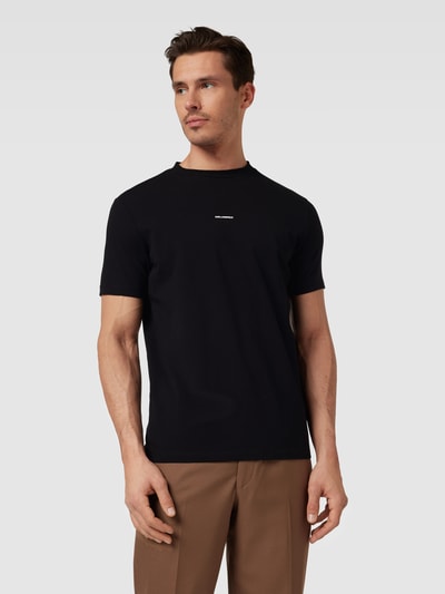 Karl Lagerfeld T-Shirt mit Label-Print Black 4