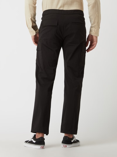 SELECTED HOMME Straight fit cargobroek met stretch, model 'Ronnie'  Zwart - 5