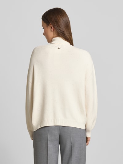 Liu Jo White Strickpullover mit Rollkragen Offwhite 5