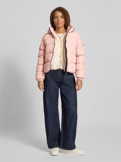 Superdry Regular fit gewatteerd jack met reliëflogo, model 'Sports' Roze - 1