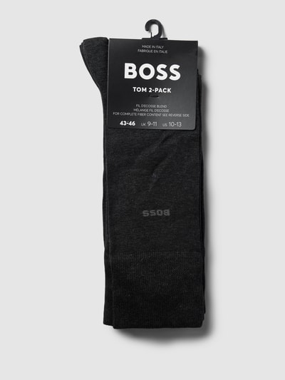 BOSS Socken mit Label-Print im 2er-Pack Anthrazit 3