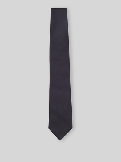 BOSS Krawat z mieszanka jedwabiu model 'H-Tie 8 CM-ONE' Granatowy 1
